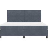  Krevet s opruga kutije Tamno siva 200 x 200 cm Baršun | shoptok.hr