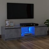 vidaXL TV ormarić s LED svjetlima siva boja betona 120 x 30 x 35,5 cm Cijene