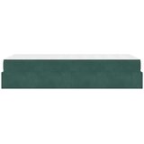  Posteljni okvir z vzmetnico z vzmetnico 2 pcs Zelena Žamet, (5000127851) | Shoptok.si