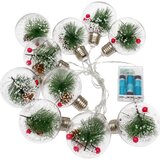 Retlux LED Božićna girlanda 10xLED/3xAAA/topla bela 2,1m kugle Slike