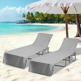 vidaXL Brisače za ležalnik 2 pcs Temno siva 210 x 75 cm Cene