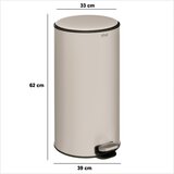 5five kanta za smeće Argile Delta 30 L metalna, bež | shoptok.hr