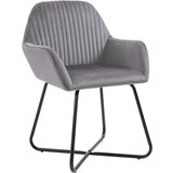 Furnova Jedilni stoli 2 kosa siv žamet, (21950406) | Shoptok.si