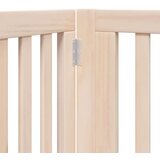 vidaXL Ograda za pse z vrati zložljiva 8 panelov 640 cm topolovina | Shoptok.si