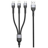 Superior USB data kabal SU-K106, 3in1, Lightning/Micro/Type C , 1m, Crni | Eponuda.com