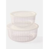 Sinsay Rebraste posude za hranu s prozirnim poklopcima 2 pack | shoptok.hr