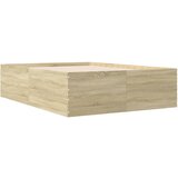  Okvir za krevet boja hrasta 140 x 200 cm konstruirano drvo | shoptok.hr
