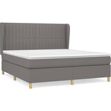  Okvir kreveta s oprugama i madrac svjetlosivi 180x200cm tkanina | shoptok.hr