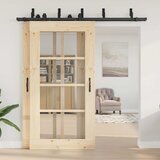  Pribor za klizna vrata 213,5 cm čelični crni | shoptok.hr