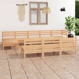 The Living Store Vrtna sedežna garnitura 10-delna trdna borovina - Vrtna Sedežna Garnitura, (21425319) | Shoptok.si