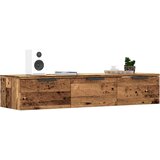 vidaXL Stenska omara Old Wood 102x30x20 cm Inženirski les | Shoptok.si