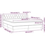  Box spring postelja z vzmetnico temno rjava 160x200 cm blago, (20898801) | Shoptok.si