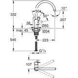Grohe kuhinjska armatura BauLoop 31368001 | Shoptok.si