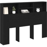  Glava kreveta s ormarićem Zidne Crni hrast 140 x 19 x 103,5 cm | Eponuda.com