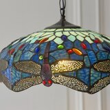 Endon 112195 - Luster na lancu Tiffany DRAGONFLY 1xE27/60W/230V, prečnik 41 cm | Eponuda.com