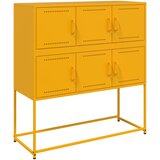 Maison Chic Komoda - Predalnik gorčično rumena 100,5x39x107 cm jeklo, (21715560) Cene