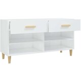 Ormarić za cipele sjajni bijeli 102x35x55 cm konstruirano drvo | shoptok.hr
