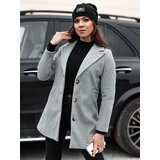 DStreet Płaszcz damski przejściowy jednorzędowy BELVEONE szary | shoptok.hr