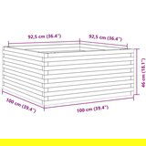 vidaXL Vrtna sadilica 100x100x46 cm od masivne borovine | shoptok.hr