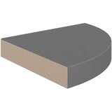 vidaXL Plutajuće kutne police 4 kom sjajne sive 25 x 25 x 3,8 cm MDF | shoptok.hr
