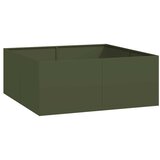  Sadilica maslinastozelena 100x100x40 cm od čelika | Eponuda.com