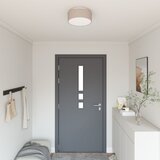vidaXL Taupe Kovina, Plastika Ø30 x 13.5 cm Stropna svetilka Okrogla Cene