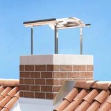  Dimnjački poklopac Srebrno 59,5 x 50 x 36,5 cm Nehrđajući čelik | shoptok.hr