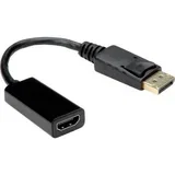 DisplayPort / HDMI adapterski kabel DisplayPort vtič\, HDMI-A vtičnica 0.15 m črna 12.99.3138 DisplayPort kabel, (20419535)