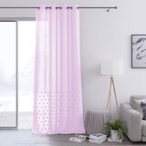  Curtain LUNARE color pink embroidered theme boho eyelets veil 140x270 ameliahome | shoptok.hr