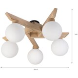  plafonski luster antonio 5xG9/5W/230V hrast/bela | Eponuda.com