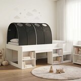  Krevet s tunelom 3 pcs Bijela i crna Konstruirano drvo | shoptok.hr