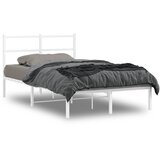 vidaXL Metalni okvir za krevet s uzglavljem bijeli 120x200 cm | shoptok.hr