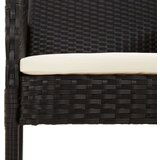  9-dijelni vrtni blagovaonski set s jastucima crni od poliratana | shoptok.hr