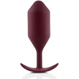 b-Vibe Analni čep - Snug Plug 5, temno rdeč