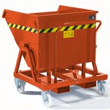  Pomični prekucni zaboj s sklopnim mehanizmom, s sitastim vložkom, nosilnost 1000 kg, prostornina 0,4 m³ | Shoptok.si