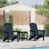 vidaXL Adirondack stoli 2 kosa Mornarsko modri 74x82x90 cm HDPE | Shoptok.si
