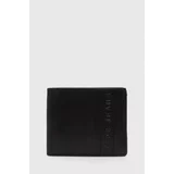 PepeJeans Usnjena denarnica moški, črna barva