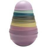 Bibs Wobbly Tower piramida za slaganje Bright Rainbow 6 m+ 8 kom | shoptok.hr