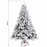  Umjetno božićno drvce s nogom 180 cm 300 LED lampica - Bijela 180 cm s LED svjetlima | shoptok.hr