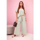 Kesi Włoski Viscose set with golden trim mint | shoptok.hr