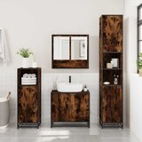  3-dijelni set kupaonskog namještaja boja hrasta drveni | shoptok.hr