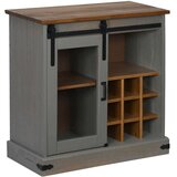 vidaXL Bivak HALDEN z drsnimi vrati sive barve 80x40x80 cm masivni les | Shoptok.si