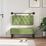  Držeće uzglavlje Zidne Svijetlo zelena 100 x 55 x 7 cm Baršun - Svijetlo zelena 90 cm bez LED | shoptok.hr