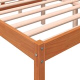 vidaXL Postelja za starejše voščeno rjava 160x200 cm trdna borovina | Shoptok.si