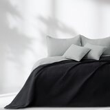 Restilo Crni/svijetlo sivi prošiven prekrivač od mikrovlakana 220x240 cm Softa – | shoptok.hr