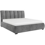 MID.YOU OBLAZINJENA POSTELJA 180 cm x 200 cm , les, tekstil, leseni material barve grafita | Shoptok.si