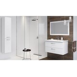 Cersanit S801-338-DSM - Viseći kupatilski ormarić sa umivaonikom LARA 80 cm, u beloj boji | Eponuda.com