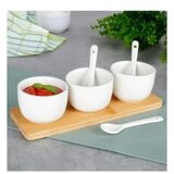 Vilde 139687 -Set od tri cinije sa kasikama - Beli | ePonuda.com