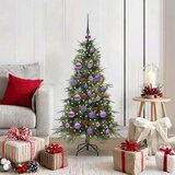  Umjetno božićno drvce s nogom s stalakom Zelena 120 cm PE i PVC | shoptok.hr