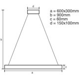  LED prigušiva luster na sajli LED/80W/230V 3000-6500K + daljinski upravljač | Eponuda.com